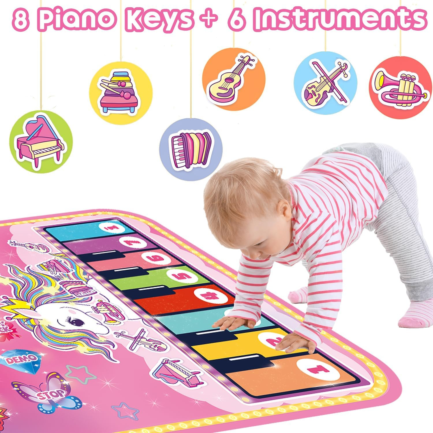 Tappeto Musicale 2 in 1 per Bambini di 1 Anno foto 4