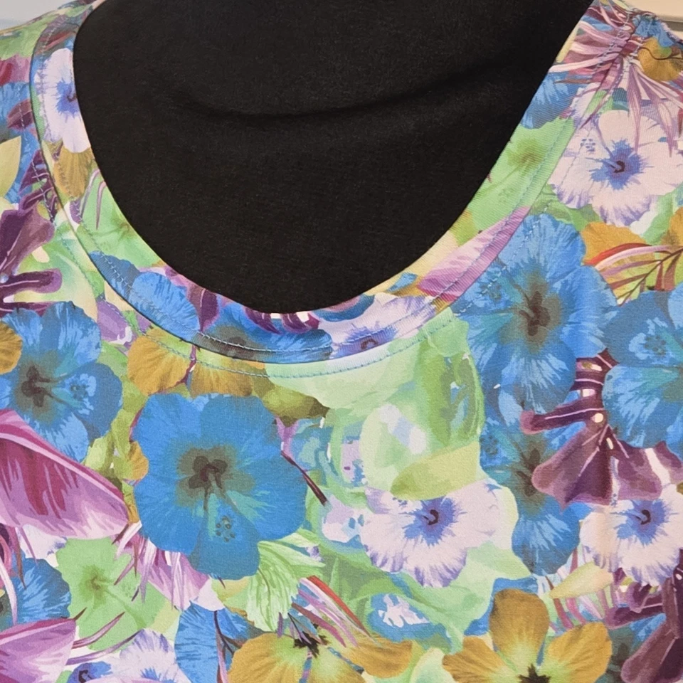 Camisa de manga larga para mujer 5Fin estampado floral UVX rendimiento UPF 30 talla pequeña Foto 3 de 4