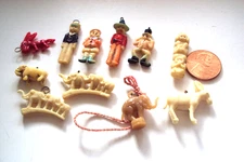Vtg Cracker Jack Gumball Charm 40's 50's LOT Celluloid figures  Prizes premiums