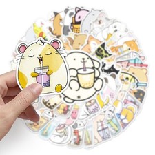 Waterproof Boba Sticker Pack   50 Unique Bubble Tea Designs