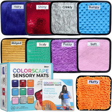 9 Labeled Sensory Mats W/Lesson Plans  Sensory Toys for Kids with Autism  Mats