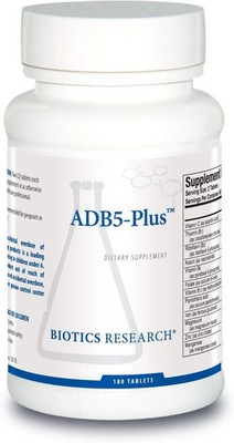Biotics Research ADB5-Plus 180 Tablets Adrenal Glandular Stress Support 09/2027