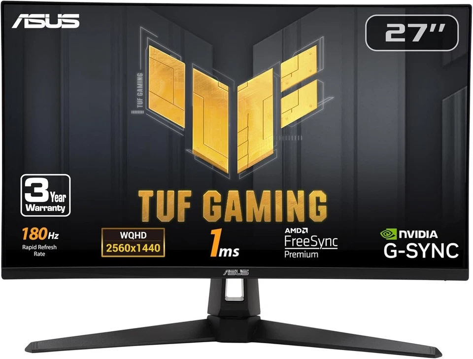 TUF Gaming 27” 1440P Monitor, 180Hz, 1ms - Image 3 of 4