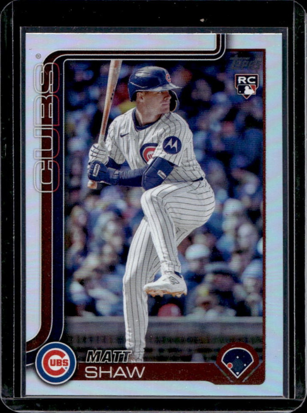 2025 Topps Update Matt Shaw RC Rainbow Foil Rookie #US200 Cubs