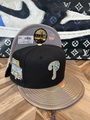 New Era Hat Club Exclusive Marine Phillies Iridescent Brim Gold Metallic 7 3/8