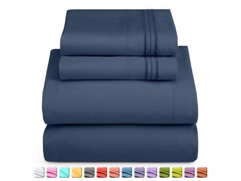 Nestl Bed Sheets Set Queen Size Deep Pocket 4 Piece Microfiber Bed Sheet Set