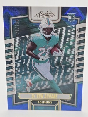 2023 Panini Absolute - Rookies De'Von Achane #130 Red Squares /199 (RC) DOLPHINS