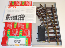 LGB Lehmann elektrische linke Weiche 1215 Modelleisenbahn Spur G