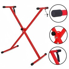Keyboard Stand X Style Foldable Adj w Strap