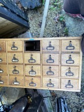 Antique Libraco of London Index Drawer