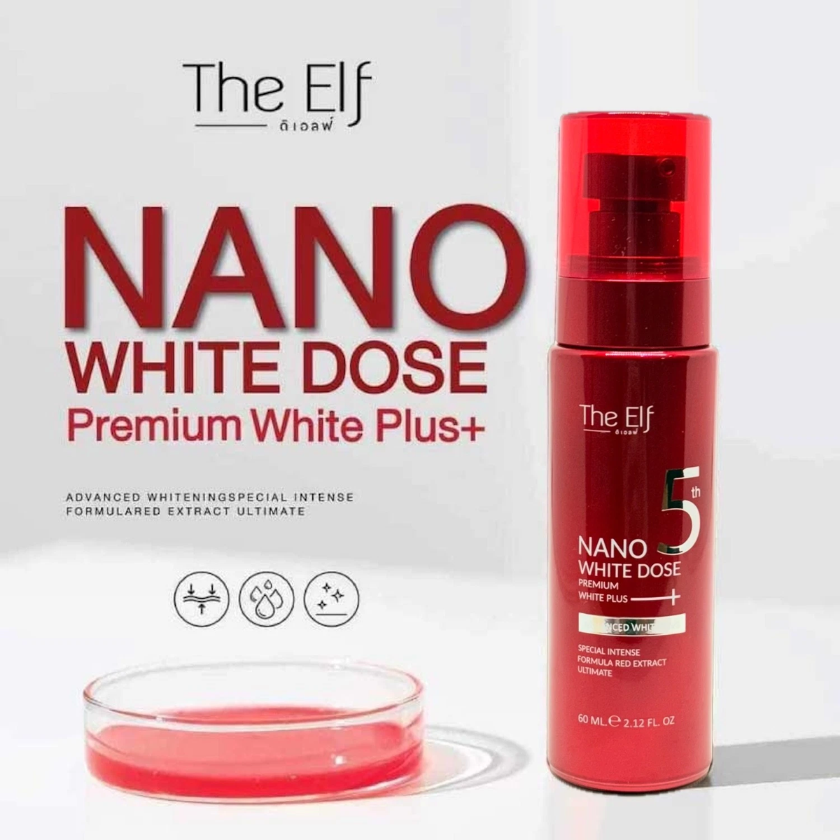 The ELF Nano Dose Facial Serum 60ml Moisturizing Daily Nourishing