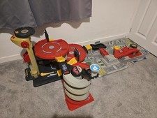 ELC Big City Toy Garage Car Park & Spiral Racer & Mat Set, Lift, Helipad 