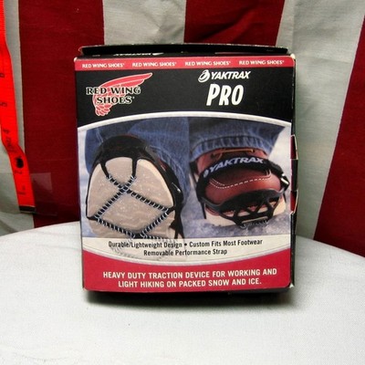 YAKTRAX winter traction cleats Red Wings Shoes adult Ice-Walking slip over shoes