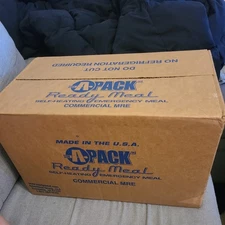 MRE A Pack Ready To Eat Case of 12 Meals INSP  04/2023 Box Reduced Sodium