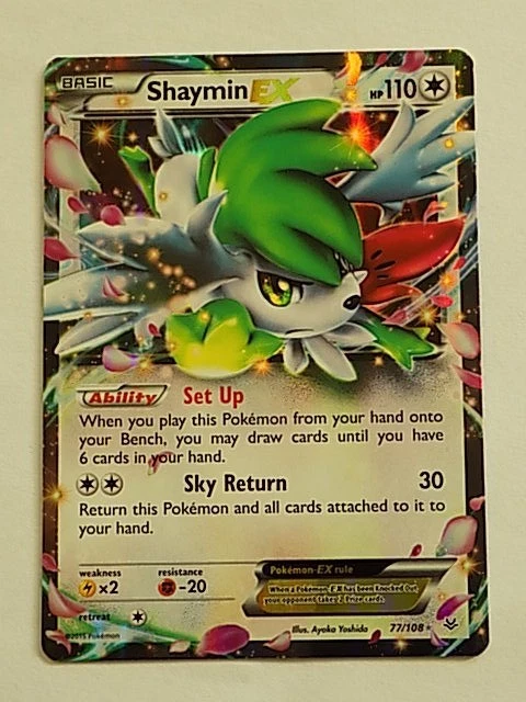 Shaymin Pokémon TCG Roaring Skies Ultra Rare Individual