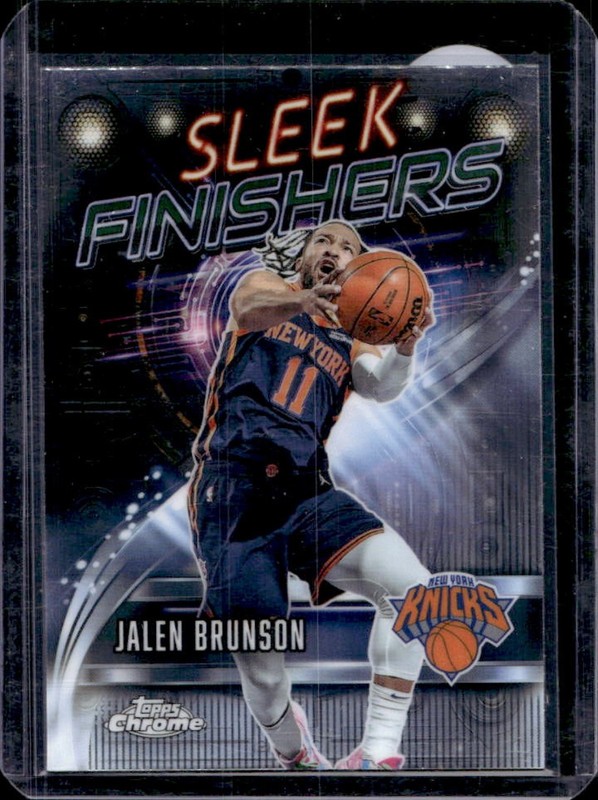 2025-26 Topps Chrome Jalen Brunson Sleek Finishers #SF-11 Knicks