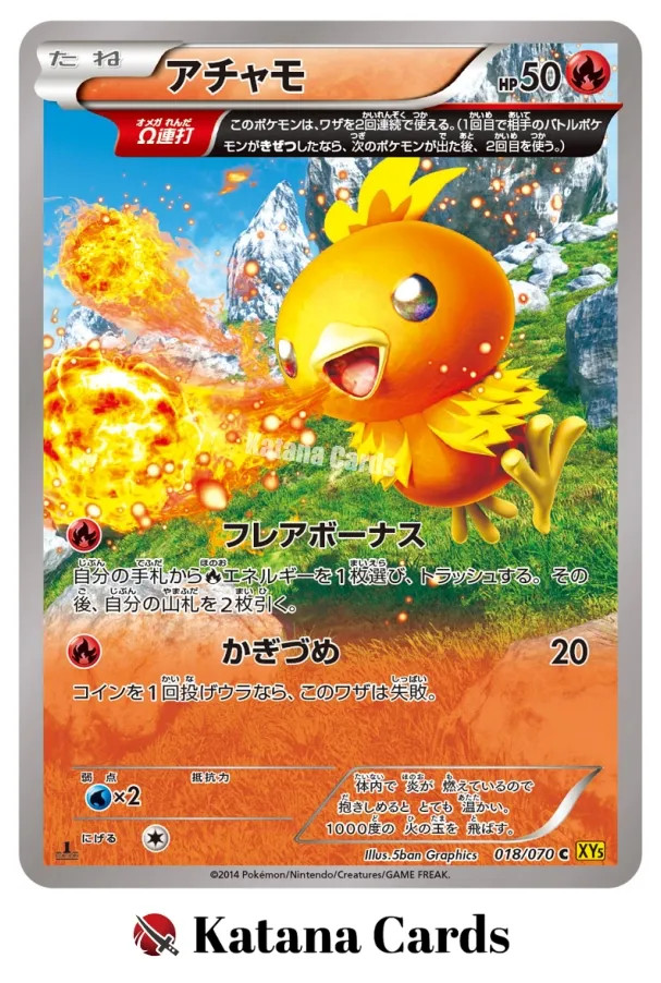 EX/NM Pokemon Cards Torchic 018/070 C Japanese