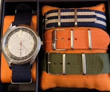 G.H. Bass & Co. 4 Interchangeable Bands Watch Set