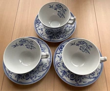 Spode Laura Ashley Clifton Cup Saucer 3 Set
