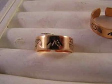 RING COPPER CRAFTED MOUNTAINS Storm Clouds Rainbow sz. 6 1/2 or 9 1/2 CR-012