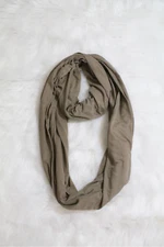 Women Taupe Infinity Scarf