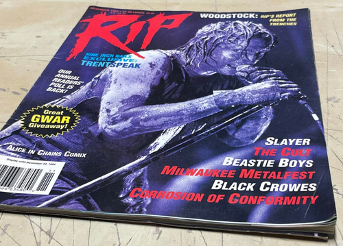 Vintage Original RIP November 1994 Magazine Slayer Beastie Boys NIN The Cult - Foto 2 di 16