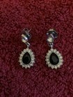 Austrian Crystal & Black Glass Bracelet (6.0-8.50 ) Earrings & Necklace (20-22 ) — photo 5