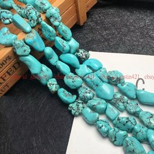 Natural Turquoise 6-10MM 100 Real Gemstone Nugget Loose Beads Strand 15" AA