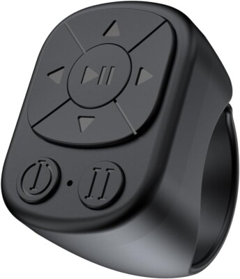 Tiktok Bluetooth Remote Control Scrolling Ring TIKTok Page Turner Black White PK