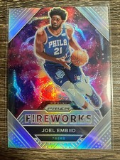 JOEL EMBIID 2020-21 Panini Prizm Basketball SILVER Prizm FIREWORKS