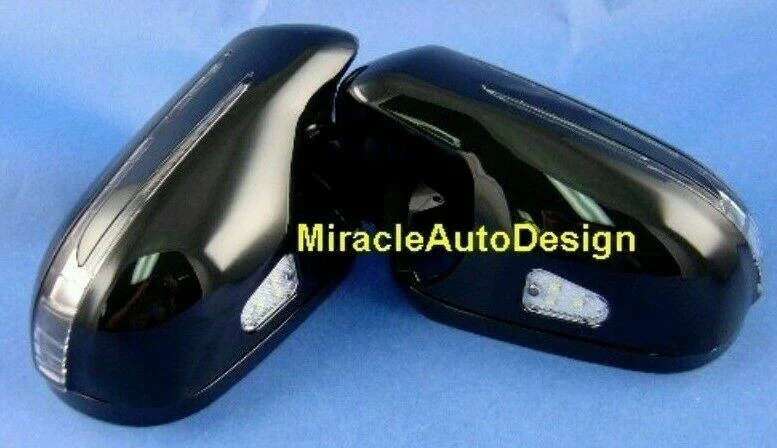 DOS CUBIERTAS DE ESPEJO RETROVISOR PUERTA LED NEGRO FLECHA PARA MERCEDES BENZ R230 CLASE SL 2002-2005 Foto 4 de 4