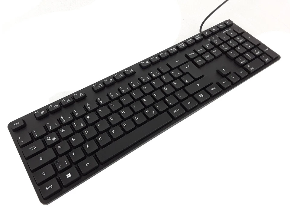 Targus Kabelgebundene Tastiera USB Tastiera Qwertz AKB600 Windows Mac Nero - Immagine 2 di 4