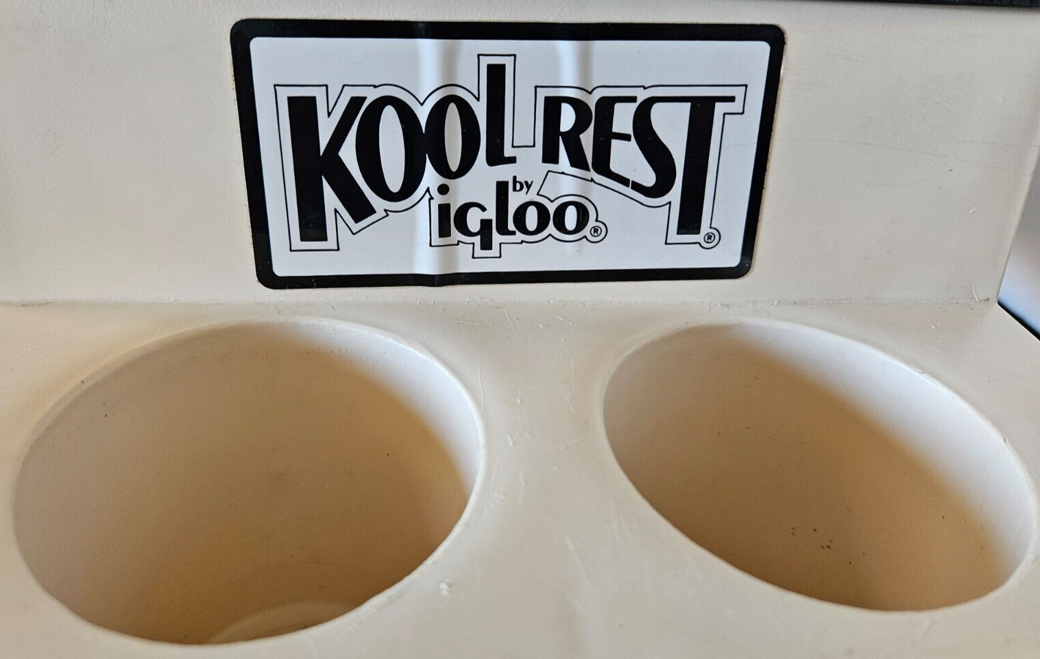 Vintage Igloo Kool Rest Car Console Cooler, Tan w/ Black Lid, 1980s. Wellkept. eBay