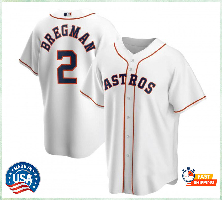 Men's Houston Astros Alex Bregman Nike White 2022 World Series Home  Authentic Player Jersey