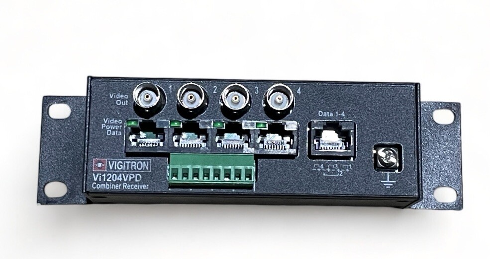 Vigitron VI1204VPD 4-CH Video Balun & Data/ Power Combiner