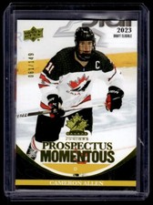 2023-24 Team Canada Juniors Prospectus Momentous Yellow Cameron Allen 061/149