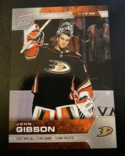 2021-22 Topps Now Stickers John Gibson Ducks Team Pacific! #ASG-35 PR:100