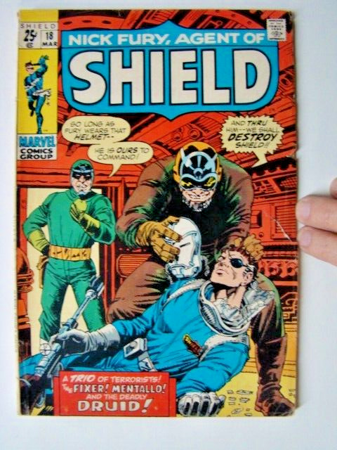 Nick Fury Agent SHIELD #18 Jack Kirby Art 52 Pages Marvel Comics 1971 VG/FN