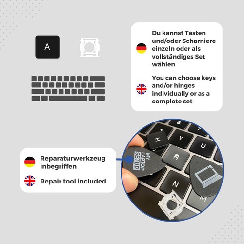 Ersatztaste für MacBook Pro/Air 14 16 2021-2024 A2442 A2485 A2681 A2779 A2780 DE - Afbeelding 3 van 13
