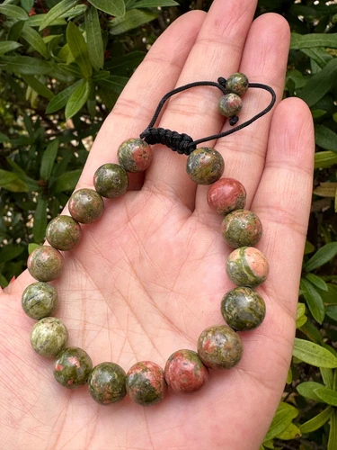 Grade A++ Edelstein Perlen verstellbar Armband 10 mm, echte Kristalle Armbänder - Bild 82 von 124