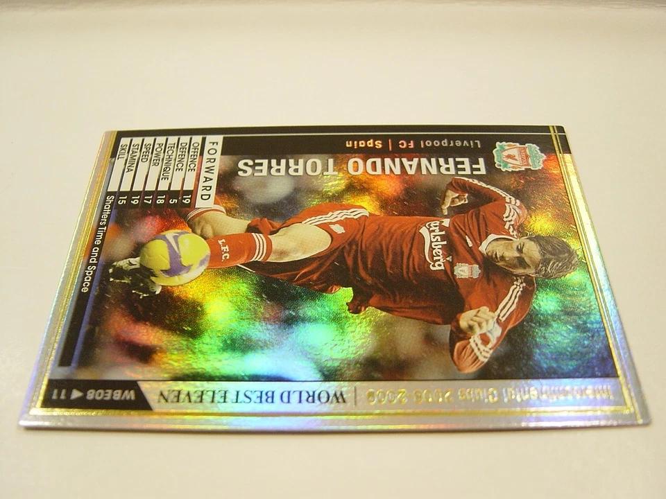 Panini WCCF 2008-09 WBE Fernando Torres 1984 Spain　No.9 Liverpool FC Best Eleven - Image 4 of 4
