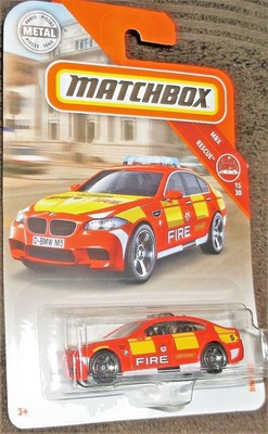 Matchbox Bmw M5 Fire Chief Red Diecast Scale 1 64