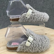 Capelli New York Sandals Toddler 1-2 Clogs Gray Comfort Slip On Round Toe