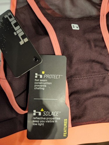 Hind Sports Bra Women's M Brown/Pink Athletic Active Workout Activewear Fitness - 第 3/6 張圖片