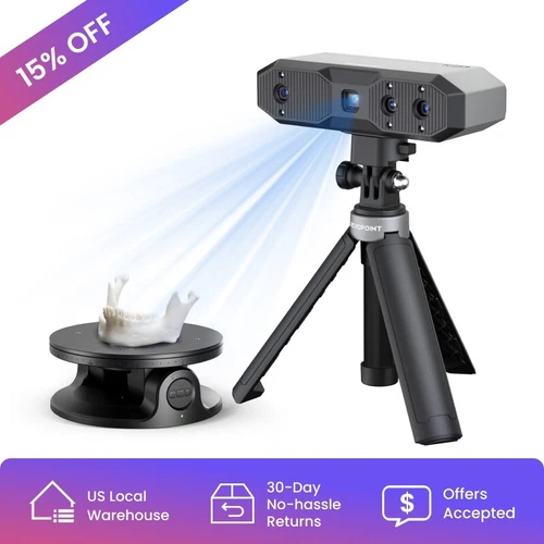 Get 15%off-Revopoint MINI 2 3D Scanner Handheld For Printer 0.02mm 16Fps Dental