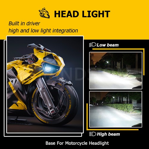 2 pcs 600LM Blanc P15D H6M 5730 12 LED Moto Phare Lampe Ampoule Diurne 6 V 12 V - Picture 6 of 7