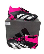 NEW Adidas Predator Accuracy .1 FG Soccer Cleats Black Pink GW4569 Men's Sz 5