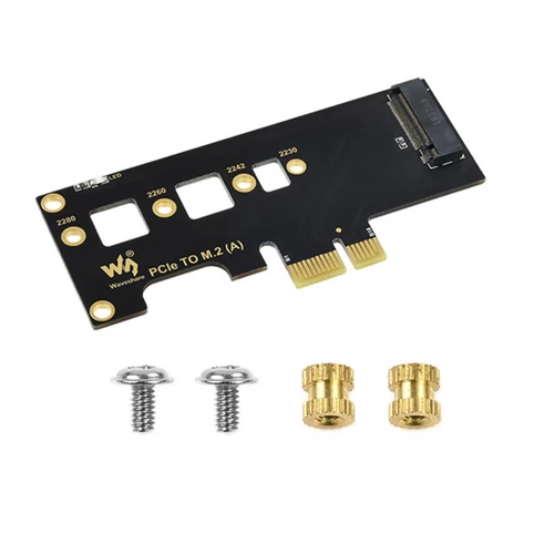 CM4 PCIe to M.2 Adapter Card Hard Drive for NVME M.2 SSD + LED Light For RPI CM4