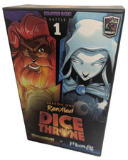Dice Throne: Season 1 Rerolled - Box 1 Barbarian vs. Moon Elf RPG New Board Game