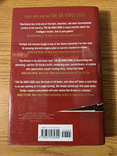 Dan Brown The Da Vinci Code - Large Print First Edition Stated Misprint Skitoma - Picture 4 of 7